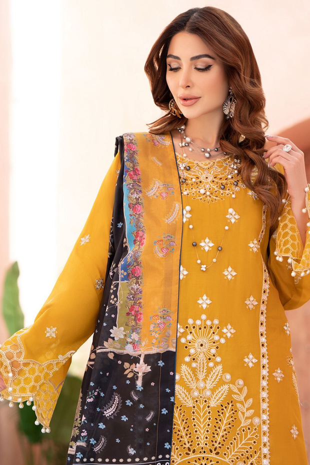 Elegant Dhank Suit with Heavy Neck Embroidery Nc