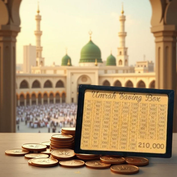001 IR Wooden Umrah Saving Box