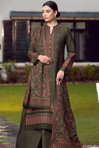 3PC Unstitched Dhanak Embroidered Shirt with Dhanak Emb Work Shawl Embroidered Dupatta IR-1132