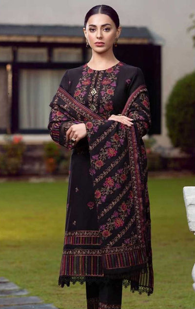 3PC Unstitched Dhanak Embroidered Shirt with Dhanak Emb Work Shawl Embroidered Dupatta IR-1135
