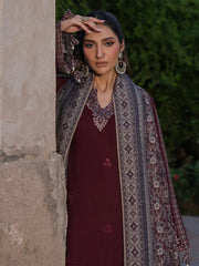 3PC Unstitched Dhanak Embroidered Suit