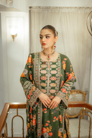 Aneela's Shamooz Silk 3 Piece Digital Print - MG