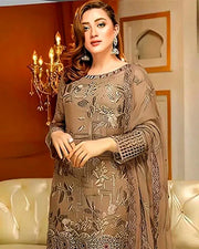 3PC EMB DRESS IR0017